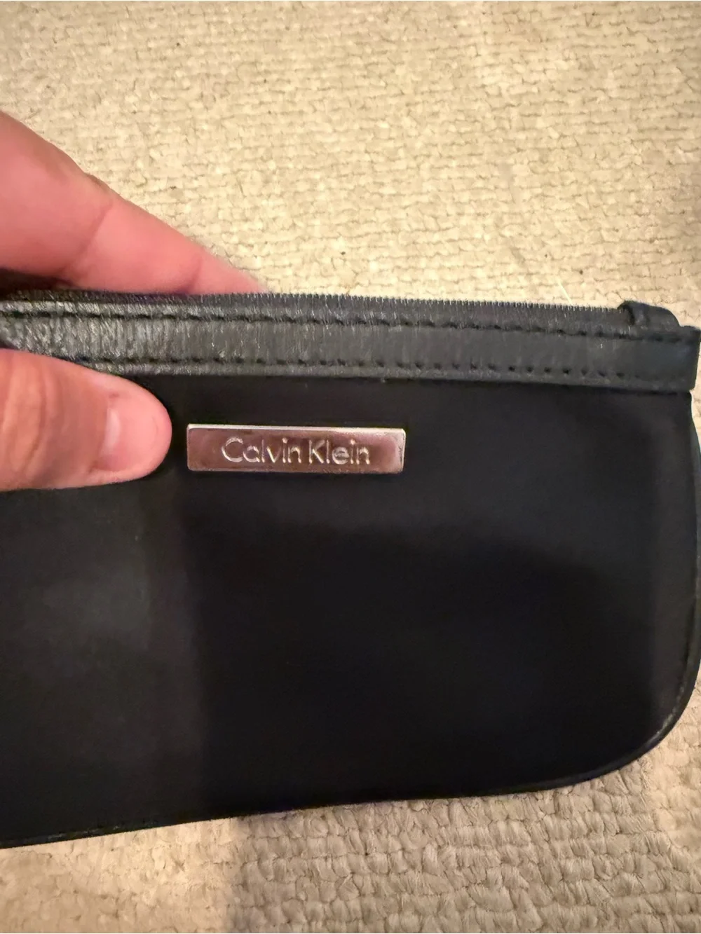 Calvin Klein Black womens Wristlet Pouch